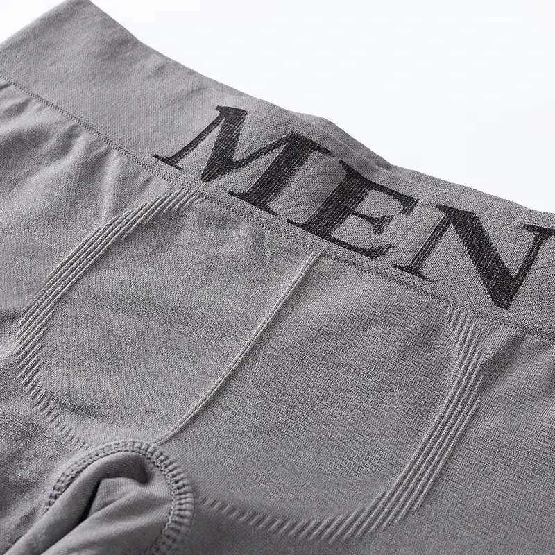 5 Pcs Men’s Boxer Briefs High Elastic Breathable Underwear Soft Cotton Stretch Shorts Comfortable Plain Color Panties