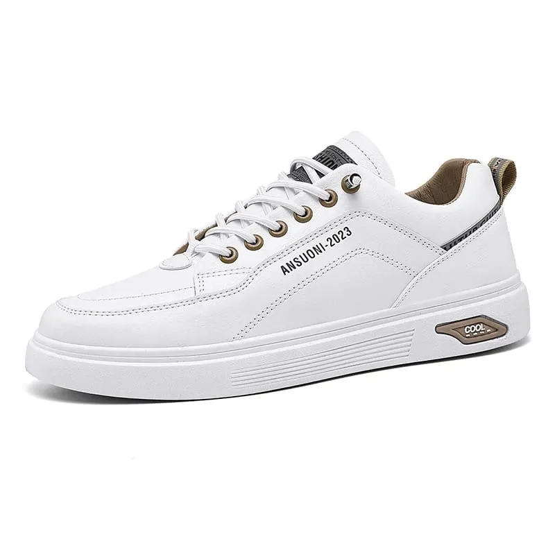 White Shoes Outdoors Leisure Sneakers Breathable Walking Shoes Flat Shoes Chaussure Homme Men's Casual Skateboarding Shoes