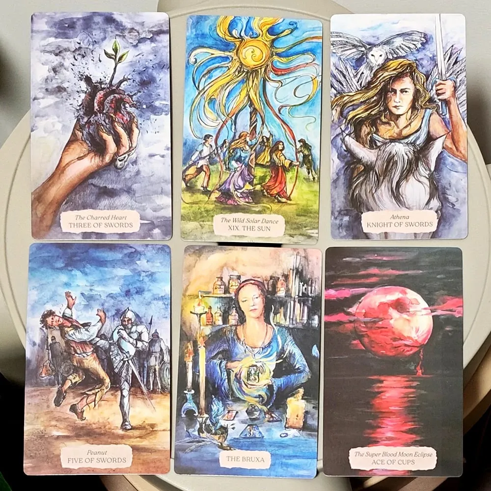 Bonestone & Earthflesh Tarot Deck 12*7cm – A Journey Through Myth Mysticism and Sacred Landscapes — image 5
