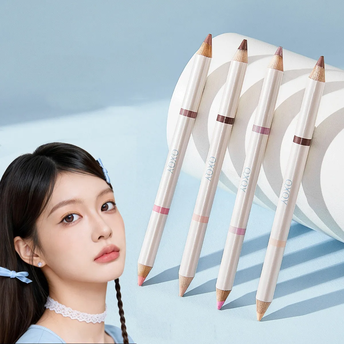 Double Tip Aegyosal Pencil Highlighter Matte Under Eye Tear Bag Liner Arrow Pen Eyeshadow Stick Korean Make Up Women Cosmetics