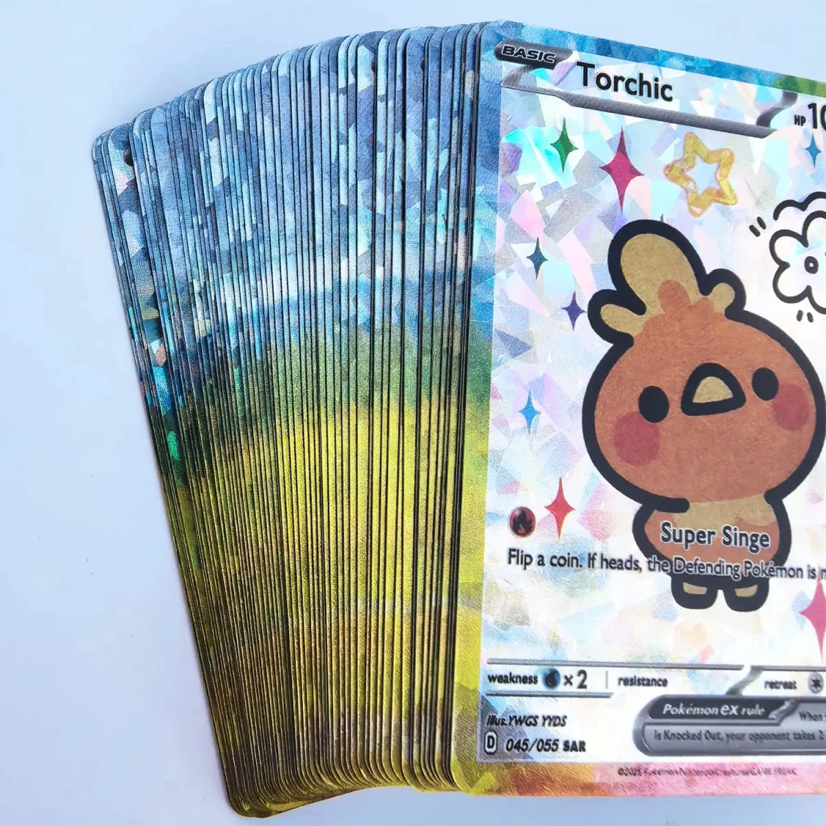 Γυαλιστερή 55 τεμ. Χαριτωμένη κάρτα DIY Pokemon Ολογραφική Έκδοση Anime Κλασική Συλλογή Κάρτες Gengar Charizard