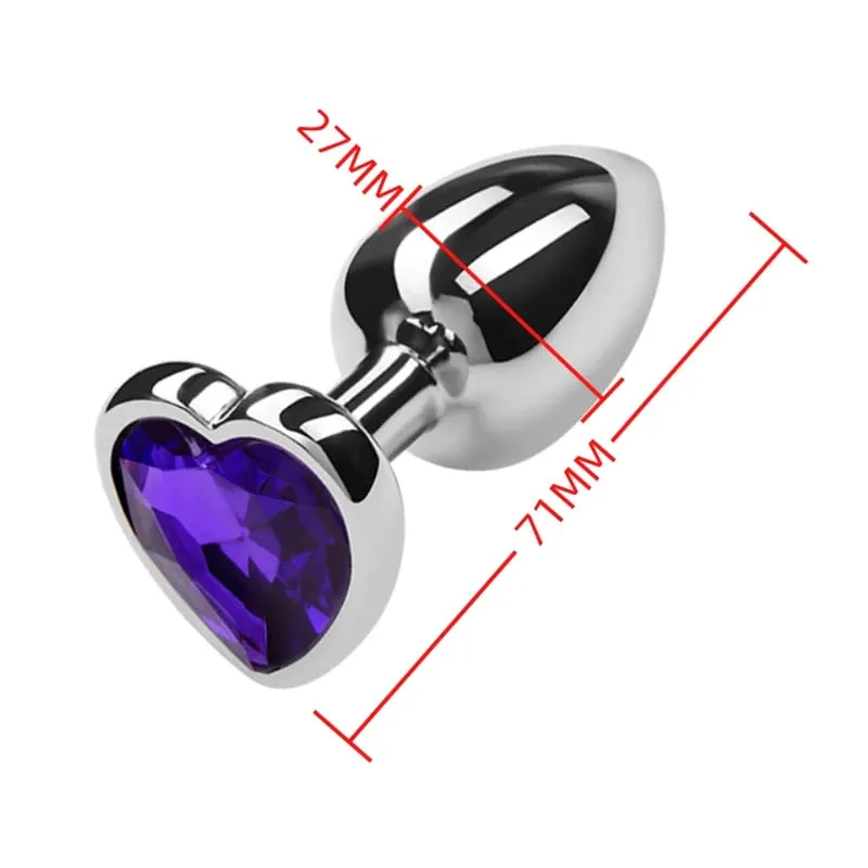 Perline anali in metallo di piccole dimensioni Butt Plug Mini Arcobaleno Butt plug in oro rosa Gioielli in cristallo Trainer Dildo anale Masturbazione Giocattolo del sesso