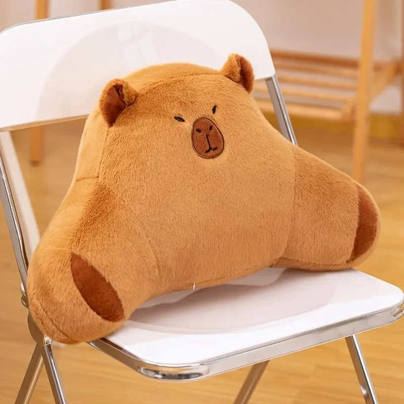 50cm Cute Capybara Cushion Comfortable Car Lumbar Support Pillow Lumbar Backrest Cushion Suitable For Home And Office Use