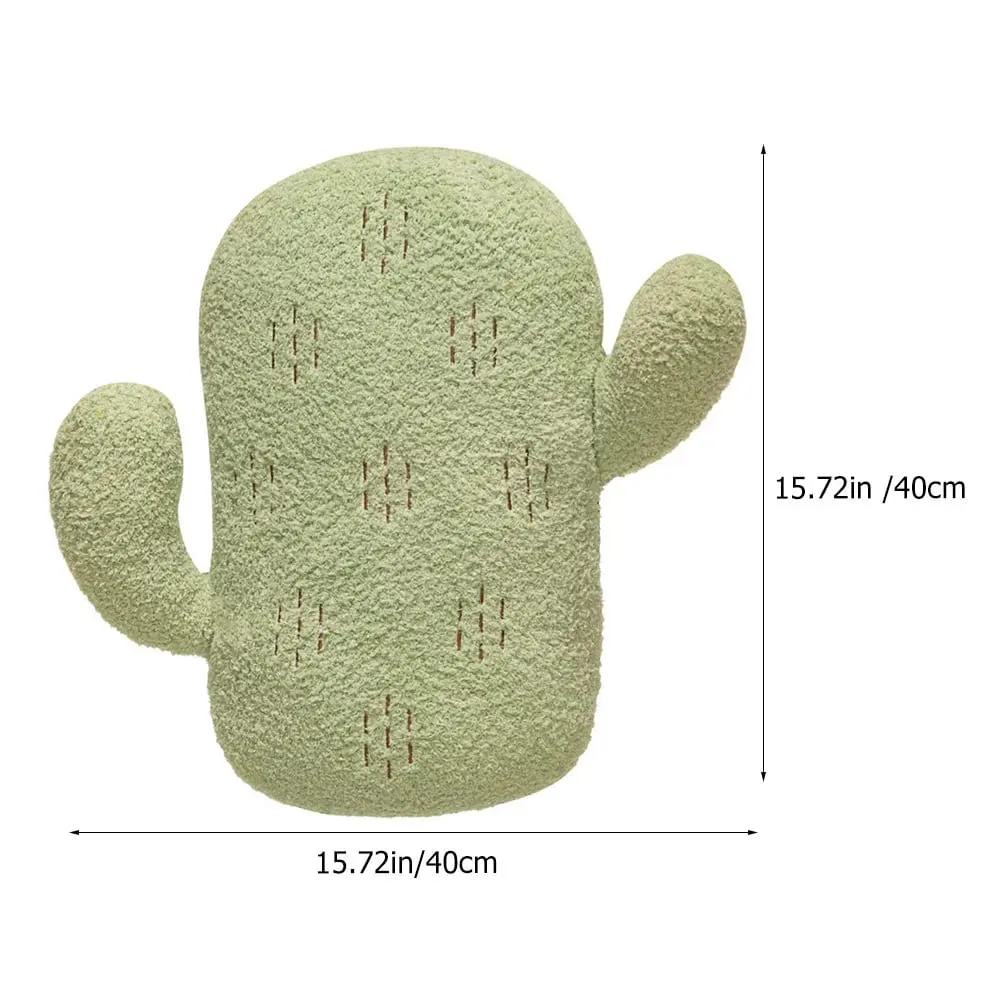 Cactus Shaped Pillow Soft Comfortable Nordic Style Decorative Throw Pillow for Sofa Bed Car Living Room Bedroom Nursery Home