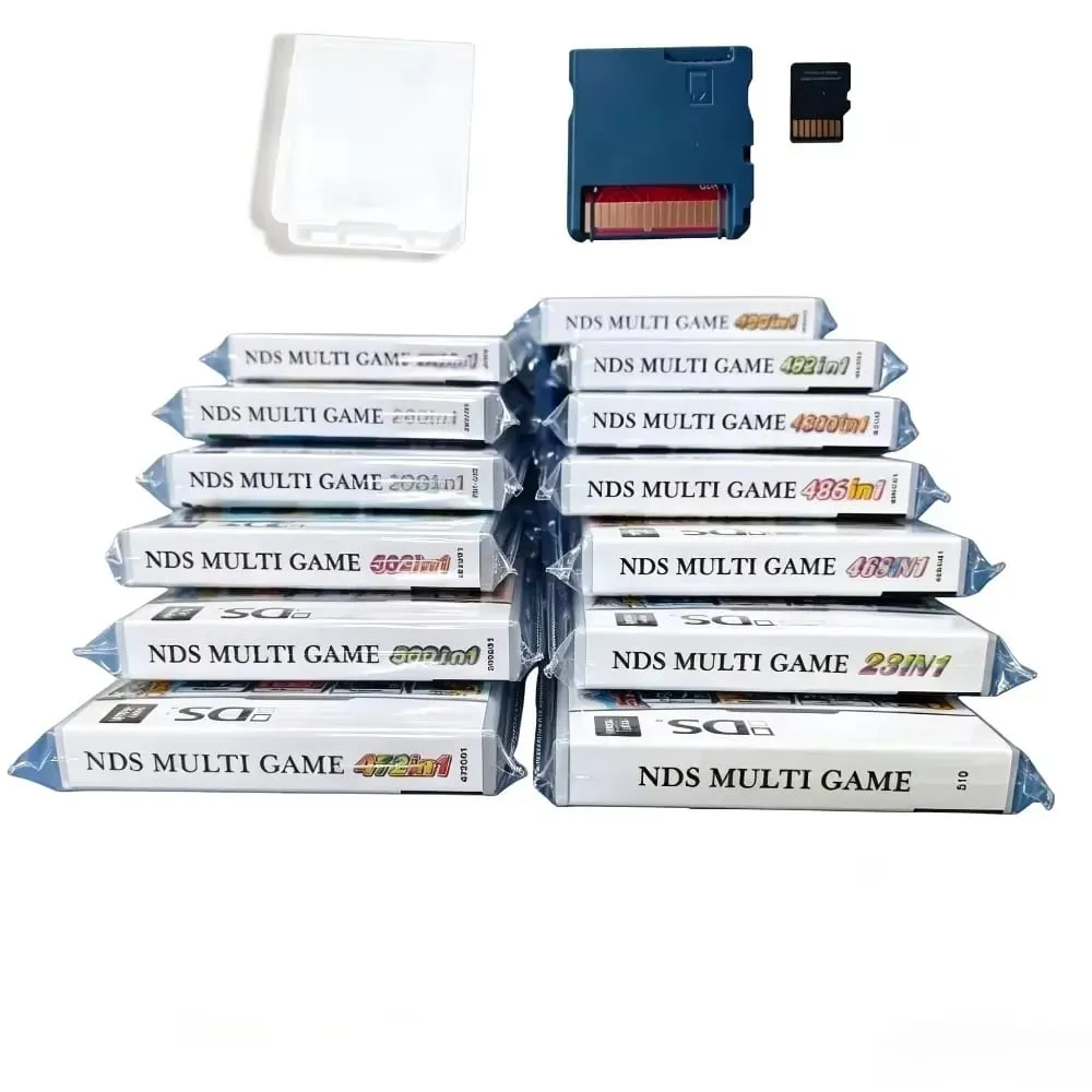 4300 500 520 482 In 1 NDS Multi Game Card Retro Game Cartridge With Box For DS Lite DSi 3DS Game Collection