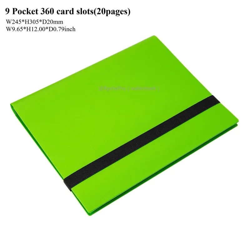 Kaartbinder met 9 vakken Trading Card Album Display Binder 360 Side Loading Pocket Holder voor TCG Yugioh MTG Game Card Book — image 13