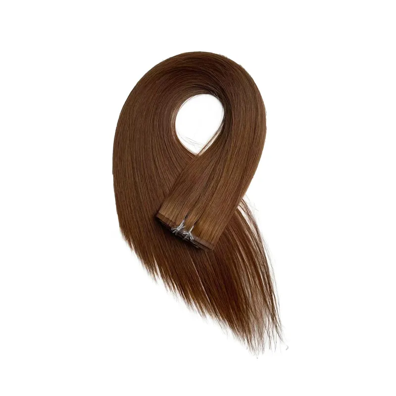 Clip de PU grueso de 160g en extensiones de cabello humano, cinta de trama sin costuras con Clip para extensiones de cabello invisibles de cabello crudo grueso