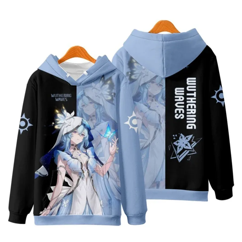 Game Wuthering Waves Cosplay Hoodies 3D Phrolova Print Men Women Anime Sweatshirt Autumn/Winter Hoodie Casual Y2k Tracksuit Coat