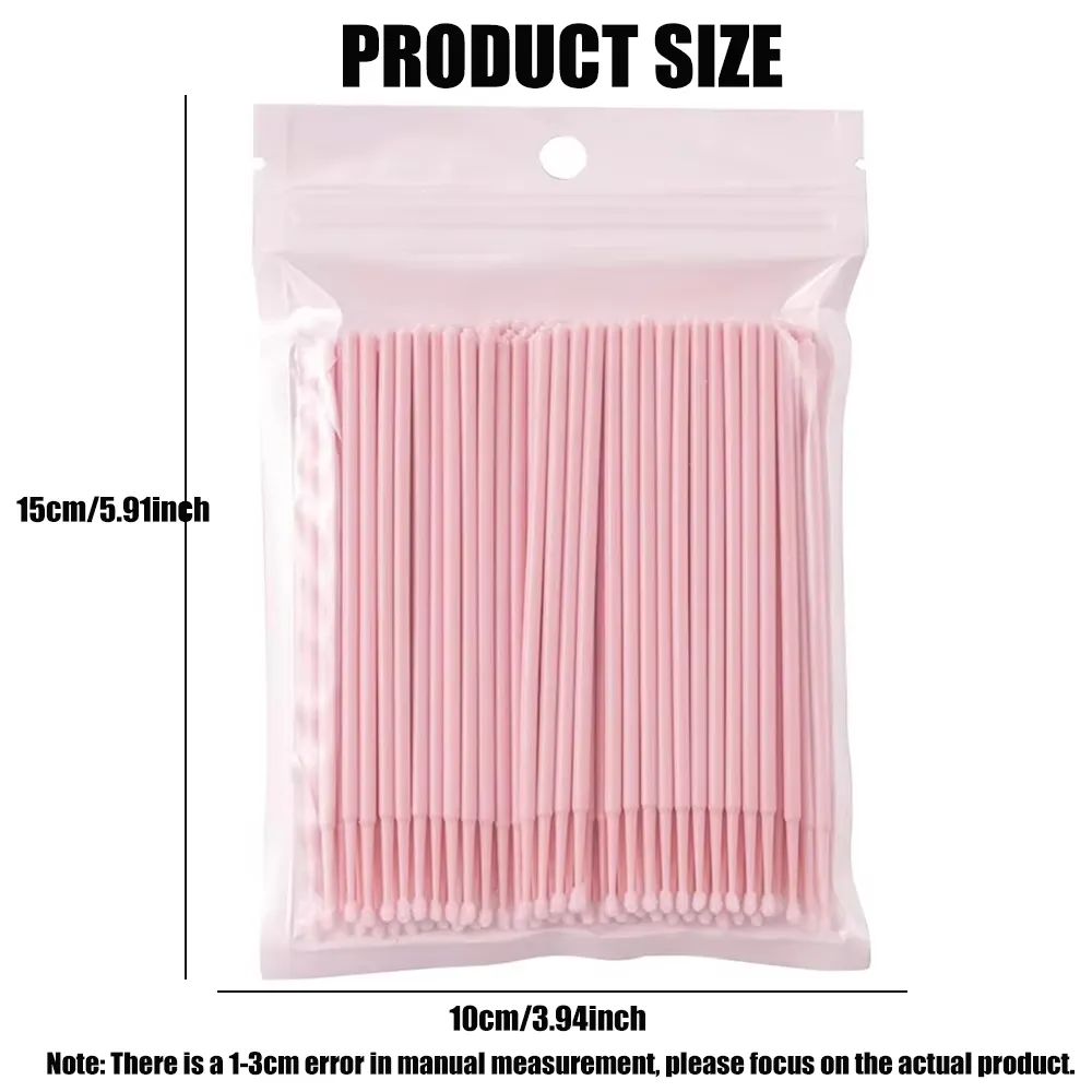 300/2000pcs MicroBrush Eyelash Cleaning Brush Lash Extension Individua Tools For Eyelashes Removing Swab Micro Makeup Brushes