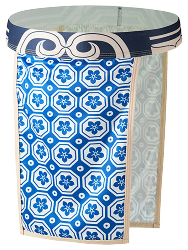 Male Mens Japanese Sumo Loincloth Briefs Traditional Printed Pattern Fundoshi Style Underwear Panties for Performance Nightclub