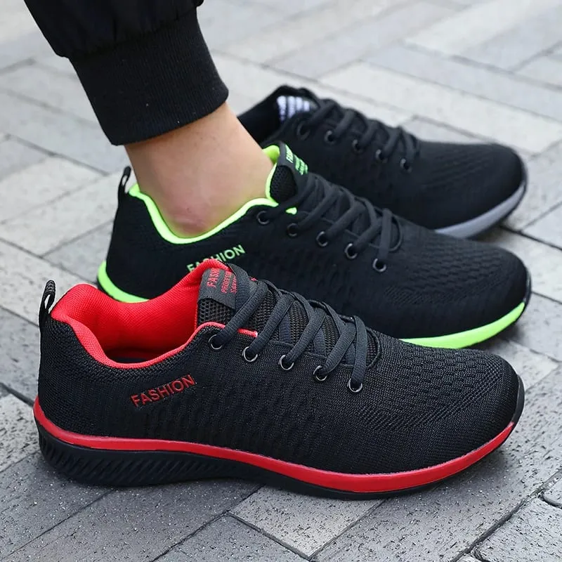 Mannen Mesh Running Sneakers Atletische Gym Lichtgewicht Mannen Causale Schoenen 2025 Mode Ademend Gebreid Wandelschoenen Maat 39-46