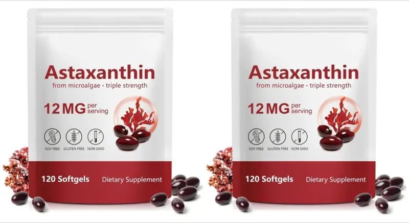 Cilt Sağlığı ve Sağlıklı Yaşlanma için Antioksidan Destekli Mikroalglerden Astaksantin Takviyesi 12mg Softgeller 120 Sayısı
