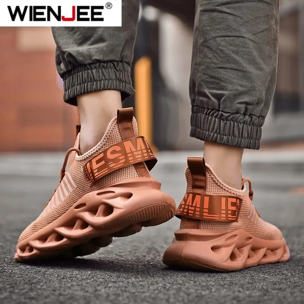 Mens Athletic Sneakers Magaan na Breathable Gym Shoes Non Slip Walking Shoes Kumportableng Sports Shoes Para sa Men Training — image 5