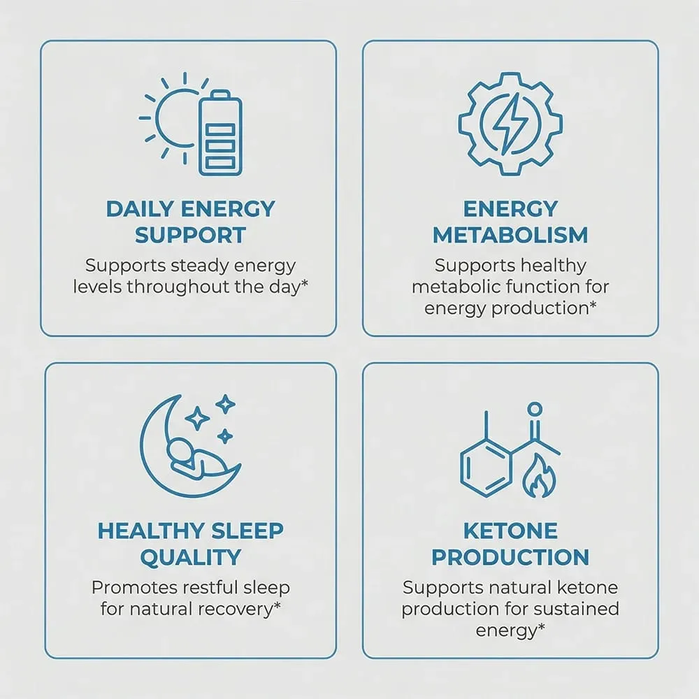 MCT Oil Capsules Natural Clean Energy & Cognitive Focus Supplement Clarity Brain & Body Gut Wellness Support Non-GMO
