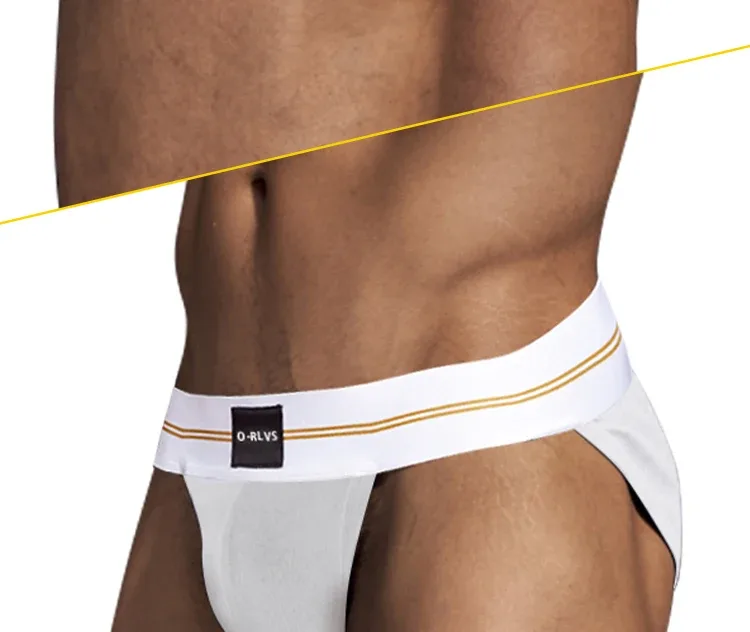 Mga Brief Panlalaking Seamless Hip Design Mens Underwaer Super Large Wide 5cm Elastic Band Independent Codpiece Boy Short Pants