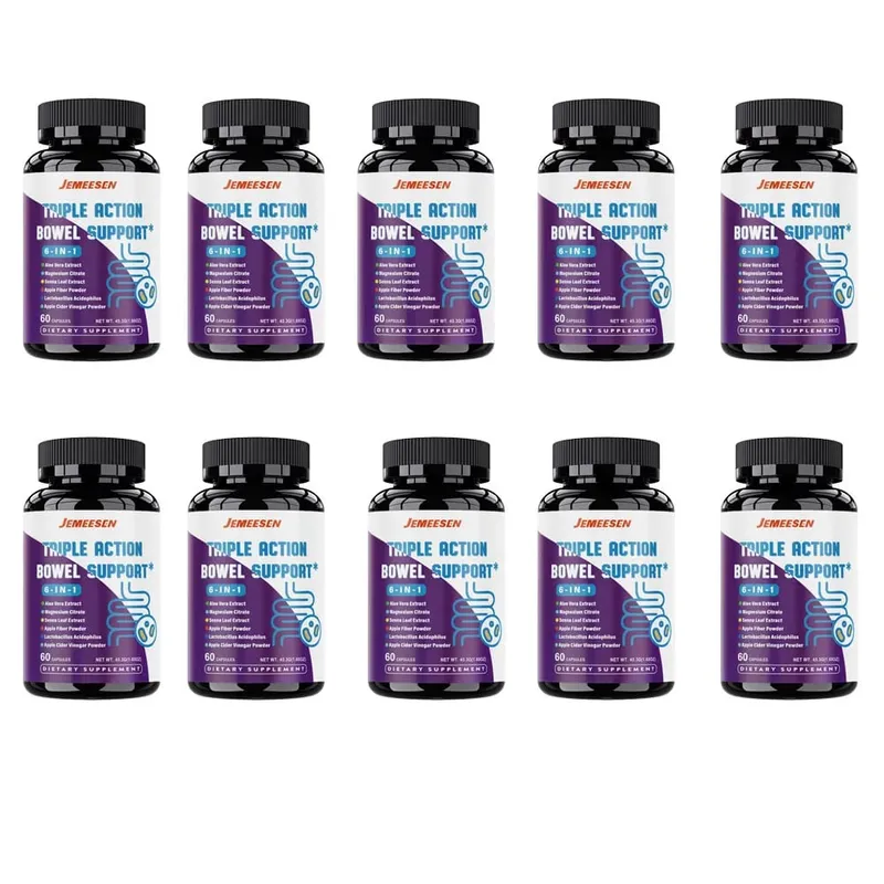 Intestinal Supplements with Psylium Husk Powder Apple Cider Vinegar Promotes Intestinal Health Metabolism Digestive Health
