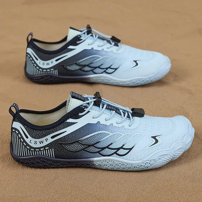 Men's Casual Sports Shoes Men's Water Shoes Beach Shoes Quick-Drying Barefoot Hiking Shoes Swimming Water Shoes Snorkeling Shoes Suitable for Beach Vacations Camping Beach Parties Gym Workouts Breathable Lightweight Training Shoes Unisex