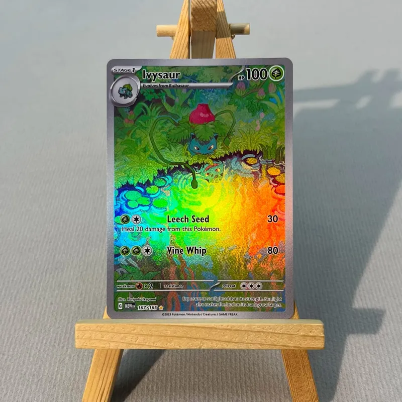 MEW PTCG13-003 Tcg proxy PKM Cards Charizard ex Bulbasaur Charmeleon Rare Collection Battle Toys Gifts for Hobbies home play