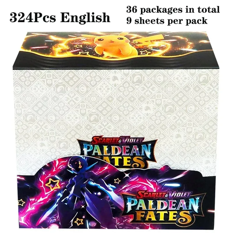 324 pièces Pokemon TCG: épée et bouclier tempête obligations Booster boîte jeu de cartes à collectionner carte Pokemon enfants jouets jeu de société
