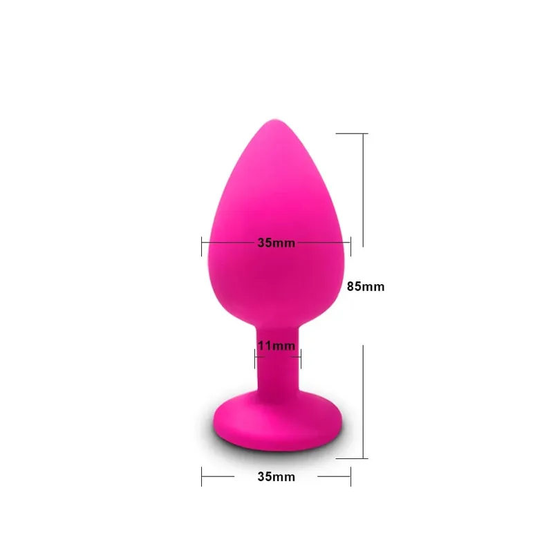 S/M/L Anal Plug Butt Vibrator Sex toy Women/Men Soft Silicone Detachable Erotic Bullet Anal plug Bullet Gay Sex Toys for Adults