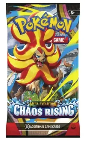 2026 New Pokémon Cards Chaos Rising Booster Box 36 Packs 360 Cards English TCG Collectible Trading Card Game Toys for Kids Gift