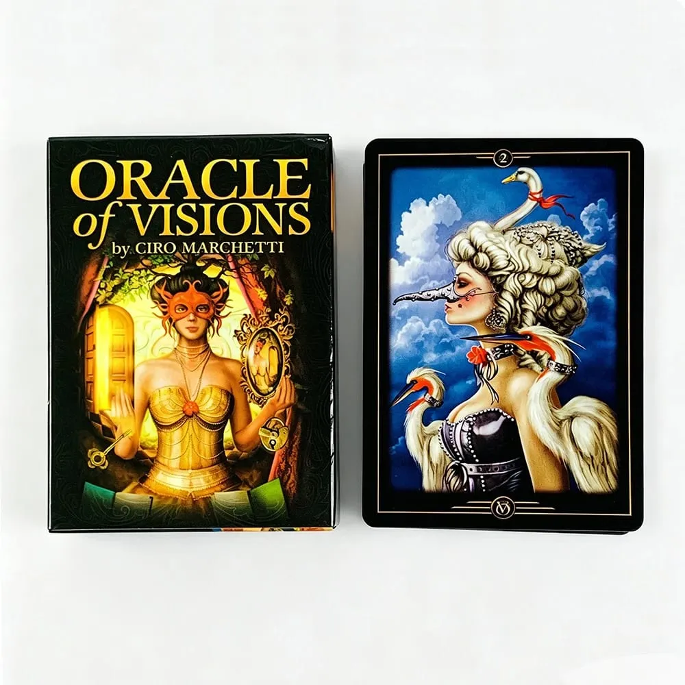 New Oracle Of Visions Cards 52 Deck Divination Metaphysics Oracle Cards Ideal For Travel Meditation & Spiritual Practices