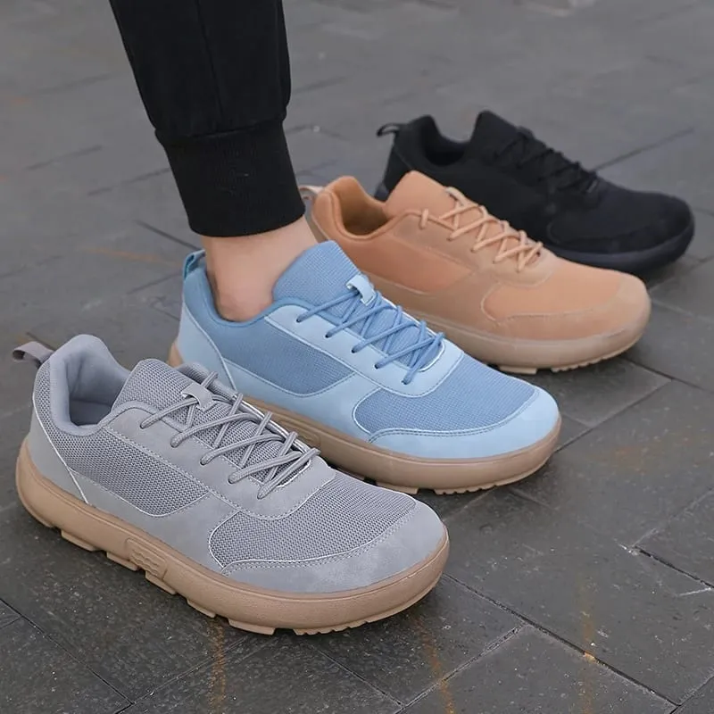 Unisex Wide Toe Barefoot Shoes Mesh Breathable Walking Shoes Casual Sneakers Street Style Minimalist Running Shoes for Daily Use