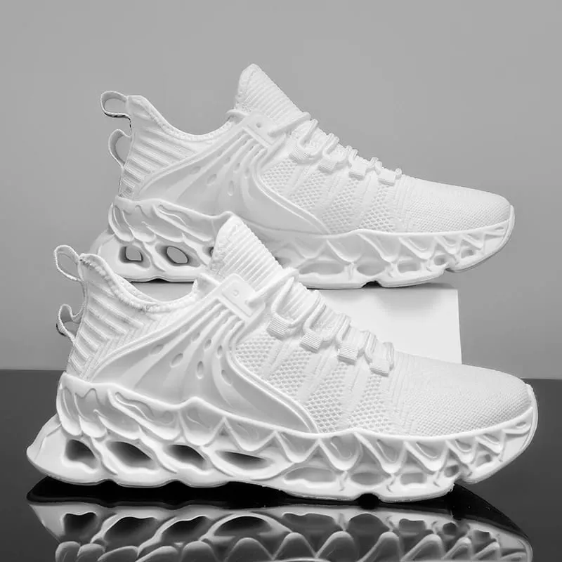 Scarpe da ginnastica da uomo in rete atletica, scarpe da corsa comode e leggere per uomo, suola morbida, scarpe casual antiscivolo, passeggiate all'aperto