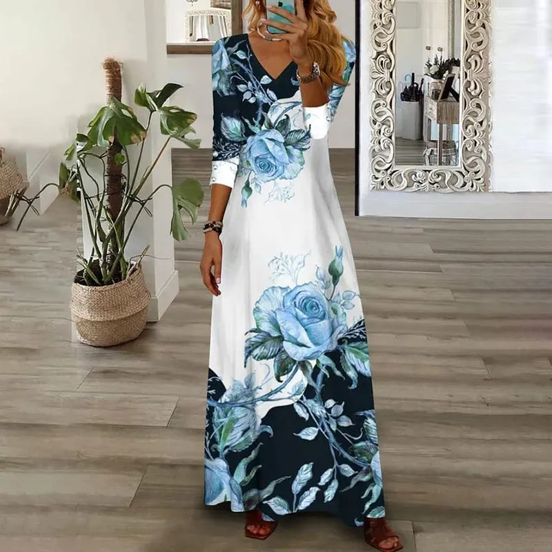 Women Loose Vintage Fashion Ruffles Befree Dress Large Big Lace Sexy Sexy Summer Boho Casual Evering Party Elegant Maxi Dresses