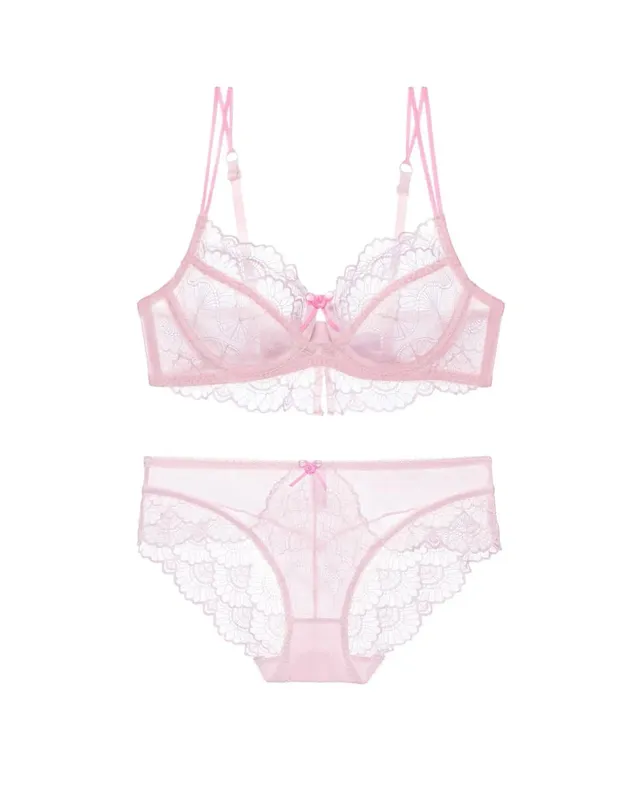 Reggiseno di pizzo ultrasottile alla moda da donna con cinturino in colore a contrasto intimo stile francese scava fuori reggiseno patchwork completo di lingerie tutti i giorni — image 9
