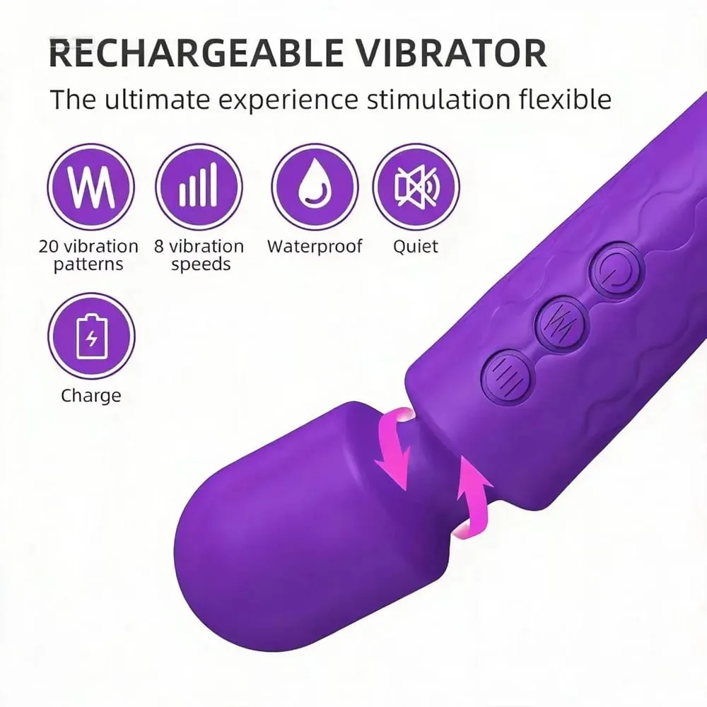 Vibrador av vibratório poderoso, varinha mágica, estimulador de clitóris, brinquedos sexuais para mulheres, massageador de ponto g, produto erótico sexual feminino adulto