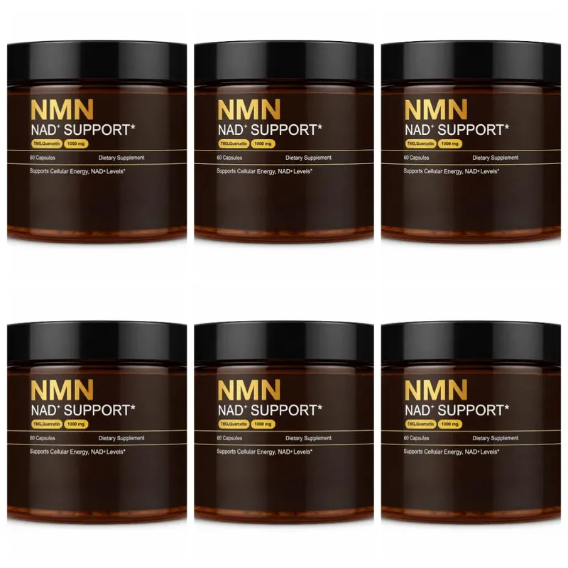 NMN Complex Supplement 1000mg Serving TMG Quercetin Resveratrol Capsules Cellular Wellness Supplement Supports Energy