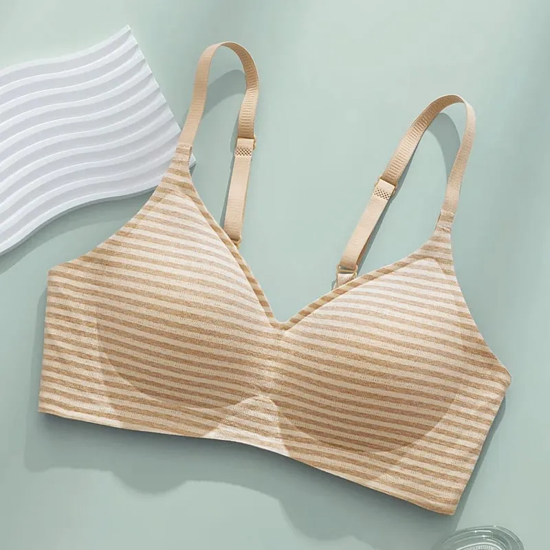 Lingerie feminina para bustos pequenos, efeito levantador e franzido, suporte lateral para os seios, sem armação, anti-flacidez, minimiza bustos grandes