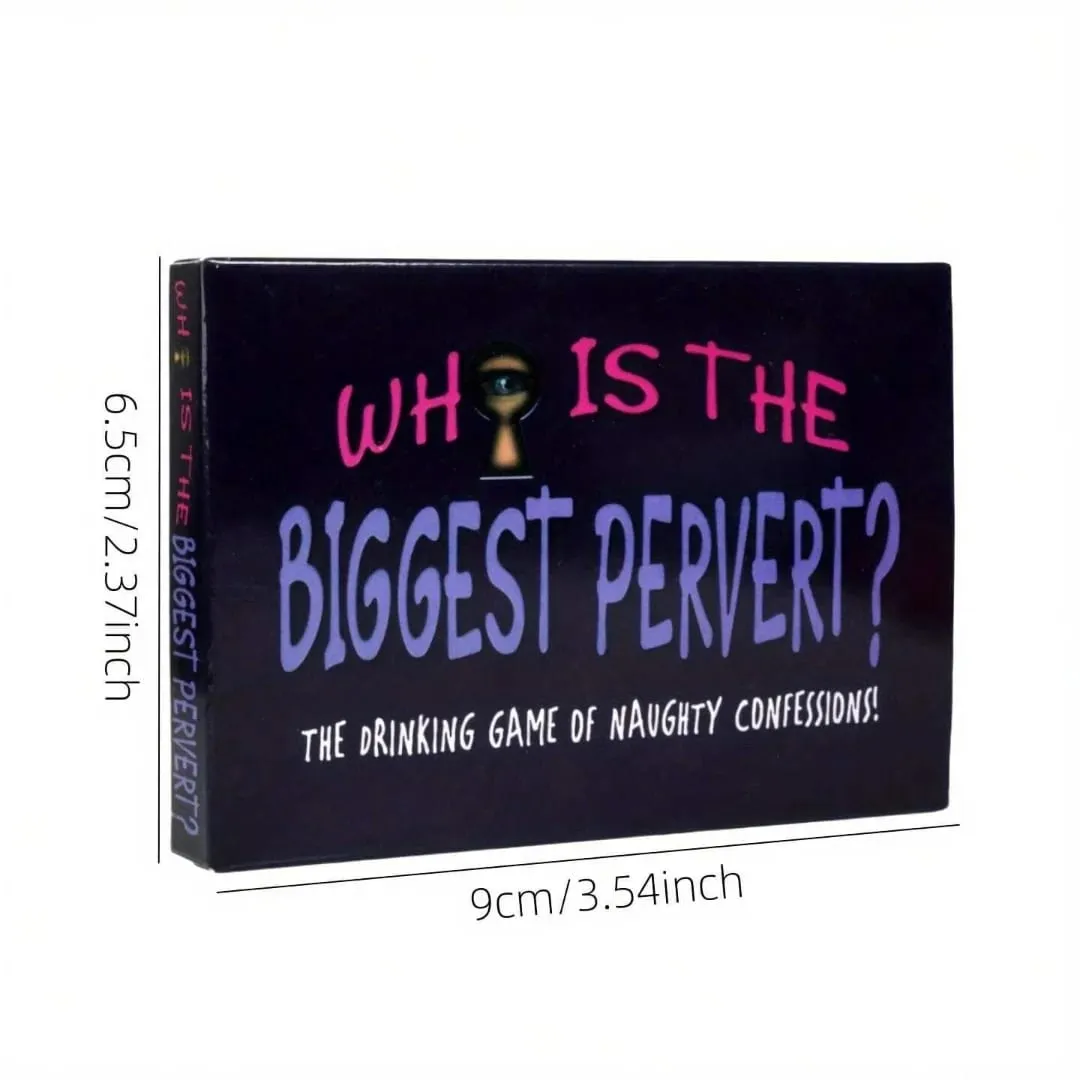 Who Is the Biggest Pervert? Adult Party Card Game | Naughty Truth or Dare Drinking Game for Friends & Game Night