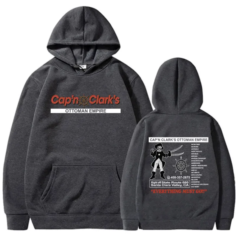 Backrooms Cap'n Clark's Ottoman Empire Pirate Hoodies Men's Women Clothing Casual Long Sleeves Hooded Sweatshirts Streetwear