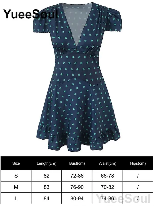 Blue Printed Mini Dress 2026 Summer New Elegant Party Birthday Evening Dresses Y2K Sweet Cute High Street Casual Women Dress