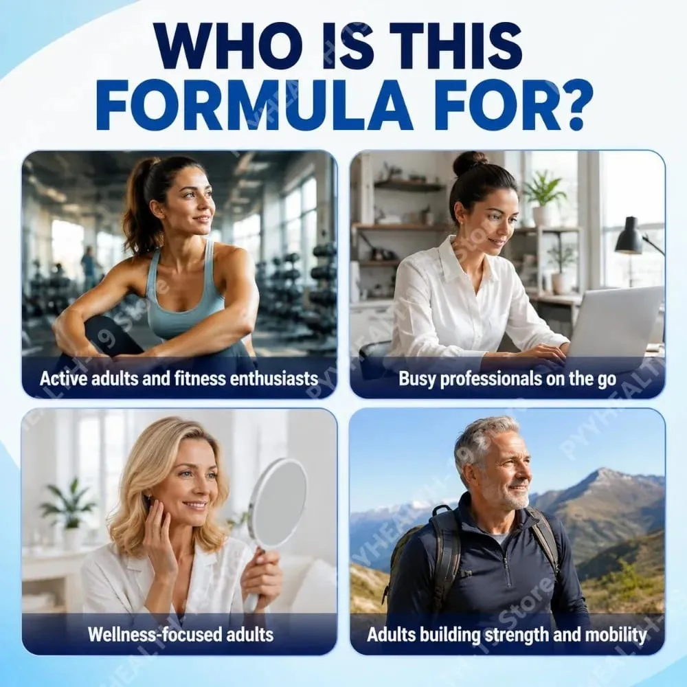 Collagen Peptides Capsules with 5 Types of Collagen for Joints Bones Skin Hair & Nails Wellness Support Adults 90 Capsules