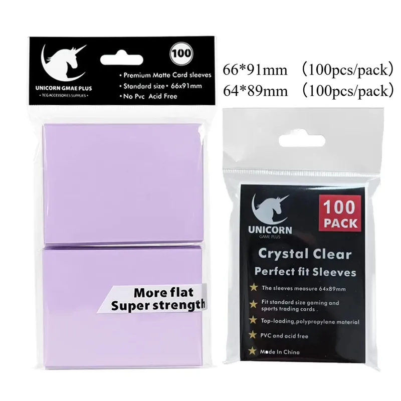 200PCS Card Sleeves Trading Cards Double Layer Matte Standard Size Card Sleeves for Pokemon MTG Baseball Sport Card Board Game