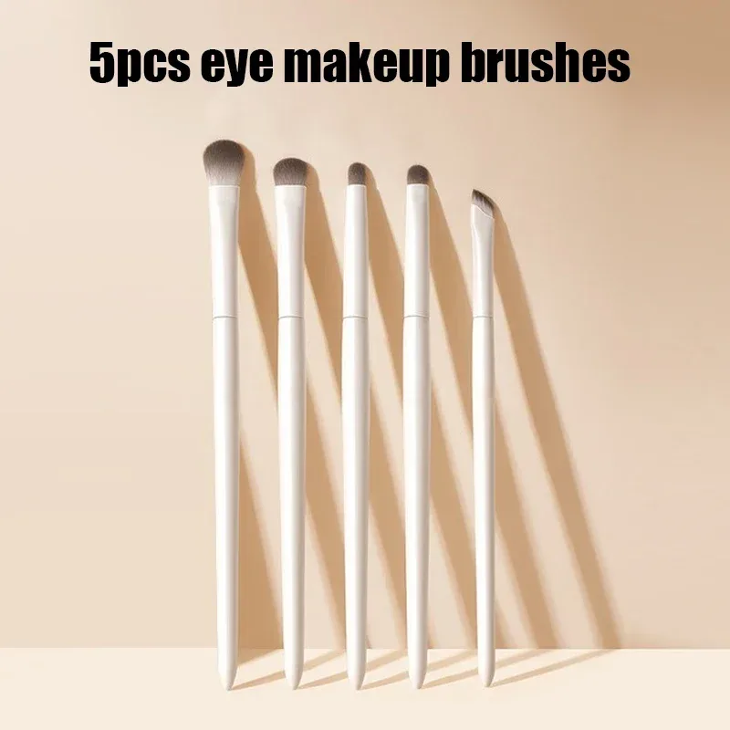 5/6/8/10pcs Natural Eye Makeup Brushes Set Detail Eyeshadow Contouring Brush Ultra Soft Blending Eyeliner Brow Brush Makeup Tool