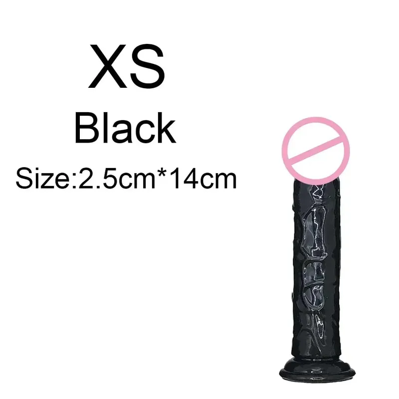 Super Cheap 6 Sizes Realistic Soft Jelly Dildo Butt Plug Anal Plugs Adult Sex Toy for Women and Men Vaginal and Anal Masturbator
