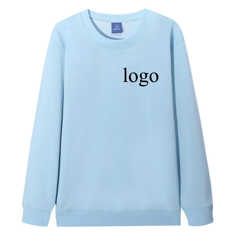 Customized Round Neck 60% Cotton Hoodies Men Fashion Printed Loose Long Sleeve Pullover Women Personality Streetwear Sweatshirts