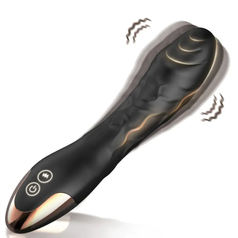 G Spot Vibrator Sex Toys Clitoris Vibrator Anal Stimulator Dildo with 10 Powerful Vibrating Modes Soft Silicone Adult Sex Toy
