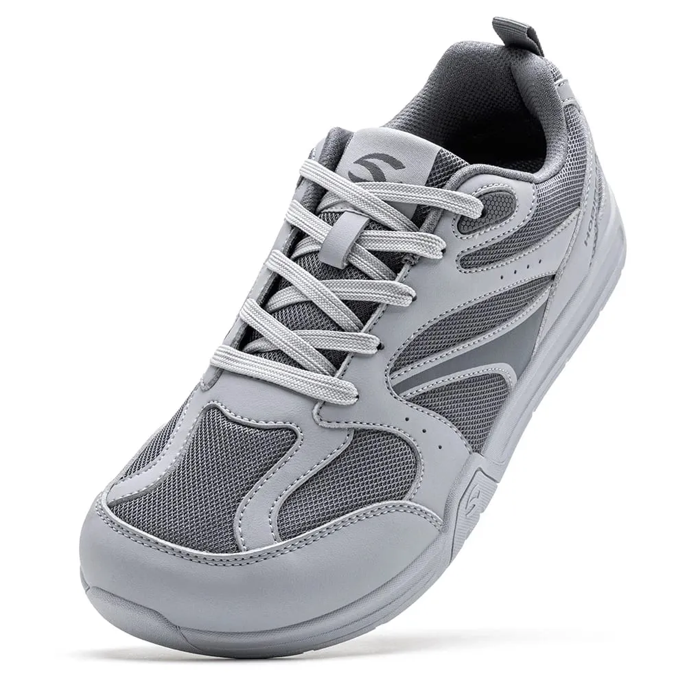Wide Width Shoes Unisex Flexible Lightweight Lace Up Sneakers Cross Casual Walking Shoes