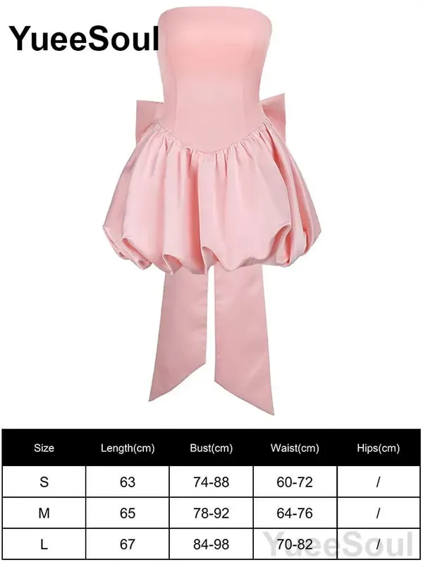 Pink Women's Dress Elegant Evening Birthday Party Female Dresses 2026 Summer New Sweet Cute Y2K Casual High Street Lolita Dress