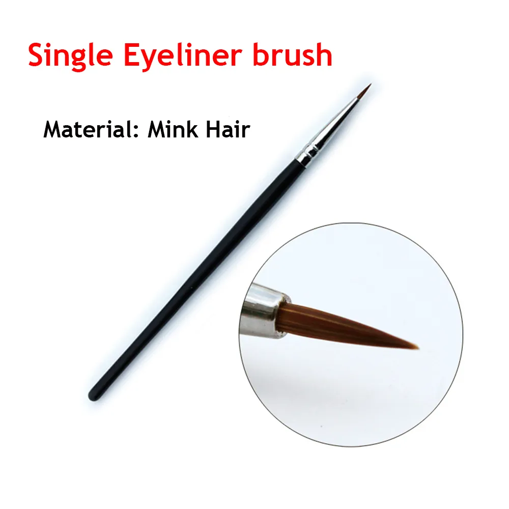 Women Makeup Brushes Fine Eyebrow Cream Brush Black Eyeliner Brush Eyeliner Pen Mink Hair