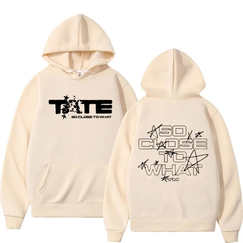 26Men Women Clothing Long Sleeve Hooded Sweatshirts Tate McRae So Close To What Album Hoodies Fleece Vintage Oversized Pullovers