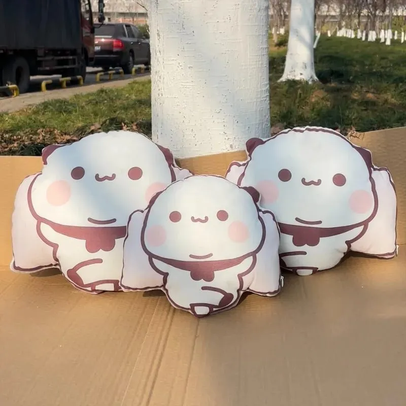New Cute Bubu Panda Throw Pillows Kawaii Anime Yier Plush Pillows Sleeping Companion Pillow for Friends Home Decor Couple Gift
