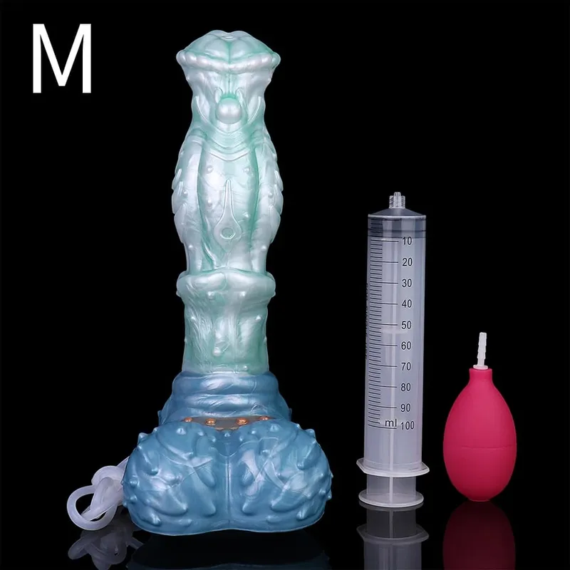 Large Squirting Horse Dildo Silicone Anal Plug Female Masturbator Prostate Massager Long Penis Adult Sex Toys for Women Men