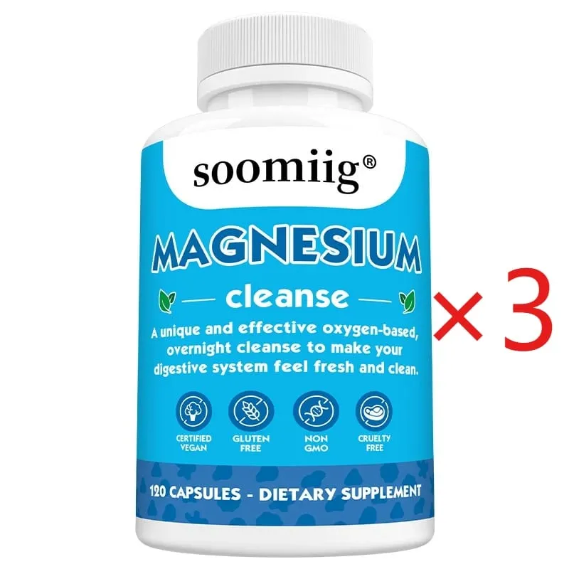 Magnesium Colon Cleanse Detox Occasional Constipation Relief Natural Ingredients Beneficial for Digestion and Gut Health