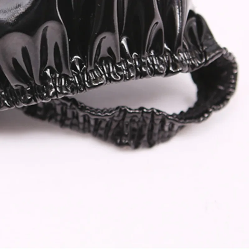 Sexiga män PVC glänsande U konvex pouchtrosor Lågväxt G-string Latexolja Glossig Sexig stringtrosa Carapace U Bulge Underkläder